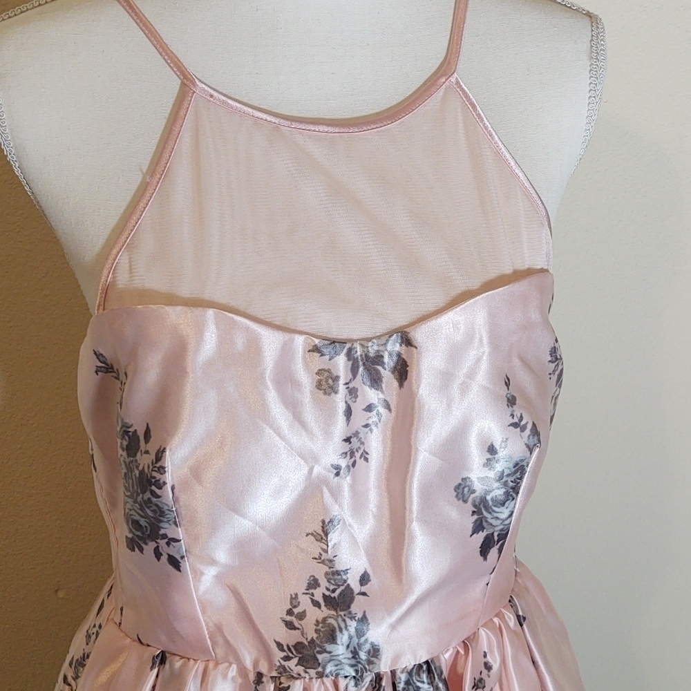 Teeze Me Pink / Gray Flare Dress - Picture 2 of 11